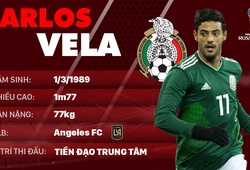 Thông tin cầu thủ Carlos Vela của ĐT Mexico dự World Cup 2018