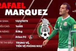 Thông tin cầu thủ Rafael Marquez của ĐT Mexico dự World Cup 2018