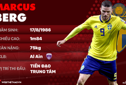 Thông tin cầu thủ Marcus Berg của ĐT Thụy Điển dự World Cup 2018
