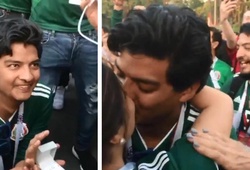 CĐV ĐT Mexico cầu hôn bạn gái sau chiến thắng trước ĐT Đức tại World Cup 2018
