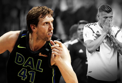 Lão tướng Dirk Nowitzki cũng "cạn lời" khi chứng kiến địa chấn Đức thua Mexico