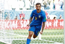 Hiệu suất ghi bàn khó tin của Coutinho giúp Brazil thắng nghẹt thở