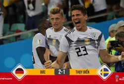 Kroos lập siêu phẩm đá phạt, Đức chơi 10 người vẫn ngược dòng nghẹt thở đánh bại Thụy Điển
