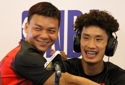 Những tiếng cười sảng khoái của bộ ba Saigon Heat khi trải nghiệm công tác truyền hình tại Jr.NBA 2018
