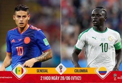"Chuyên gia gánh team" Rodriguez -  Mane sẽ quyết định vận mệnh của Senegal và Colombia?