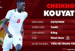 Thông tin cầu thủ Cheikhou Kouyate của ĐT Senegal dự World Cup 2018
