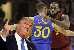 Curry và LeBron tuyên bố dù có vô địch NBA cũng không gặp Donald Trump