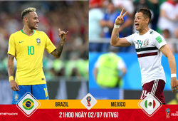 Neymar “ăn đứt” Chicharito giúp Brazil bắn hạ Mexico