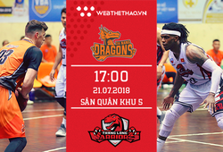 Trực tiếp bóng rổ VBA: Danang Dragons vs Thang Long Warriors
