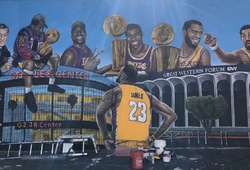 Tranh vẽ LeBron James lại tiếp tục bị tàn phá