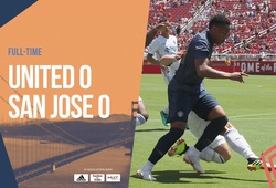 Video: Sanchez đá chính, Man Utd  vẫn không vượt qua cơn "cơn động đất" San Jose