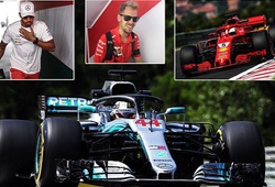 Đua thử Hungarian GP 2018: Hamilton lu mờ trước Vettel và Ricciardo
