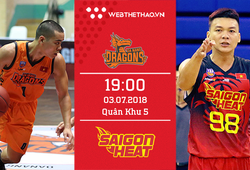 Trực tiếp bóng rổ VBA: Danang Dragons vs Saigon Heat