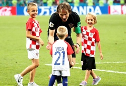 Tiết lộ hình ảnh cảm động giữa Luka Modric và con sau khi ĐT Croatia vào bán kết World Cup 2018
