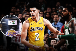 LA Lakers gửi chiến thư bằng cách đưa logo Boston Celtics vào thùng rác