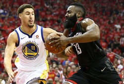 Klay Thompson bị bố bắt học... "diễn xuất" giống như đối thủ truyền kiếp James Harden