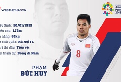 Thông tin tiền vệ Phạm Đức Huy cùng U23 Việt Nam chuẩn bị ASIAD 2018