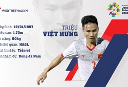 Thông tin tiền vệ Triệu Việt Hưng cùng U23 Việt Nam chuẩn bị ASIAD 2018