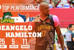 Những cú lên rổ kinh điển của Hamilton giúp Cantho Catfish "lật kèo" trước Hanoi Buffaloes