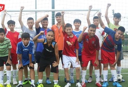 Cầu thủ U13 bóng đá học đường nóng lòng chờ ngày thi đấu