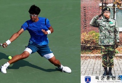 Sao tennis trẻ Hàn Quốc đi lính 