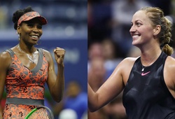 Trận Tứ kết US Open: Venus - Kvitova khơi nguồn cảm hứng
