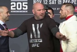 Họp báo UFC 205: McGregor trộm đai, Alvarez quăng ghế
