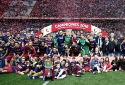 CK Cúp nhà Vua, Barca 2-0 Sevilla: Messi tỏa sáng, Barca lên ngôi vô địch