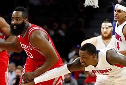 NBA đấu muộn ngày 22/11: Harden hủy diệt Detroit