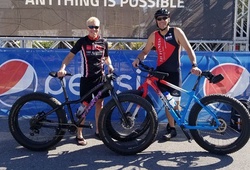 Triathlete nữ đầu tiên trên TG dùng fat bike hoàn thành Ironman