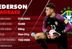  Thông tin cầu thủ Ederson của ĐT Brazil dự World Cup 2018