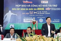 Đội đoạt Siêu cúp QG 2016 - Cúp Thaco nhận 300 triệu đồng