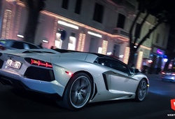 “Siêu bò” Lamborghini Aventador trắng ngọc trai dạo phố đầu năm