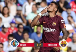 Kết quả bóng đá: Paulinho tỏa sáng giúp Barca thắng nghẹt thở Getafe 