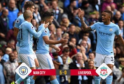 Kết quả bóng đá: Man City vùi dập Liverpool với kỷ lục của Aguero