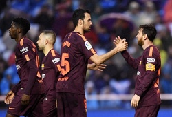 Messi cán mốc hat-trick thứ 30, Barca lên ngôi vô địch Liga