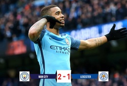 Video: Man City nhọc nhằn hạ Leicester, vươn lên vị trí thứ 3
