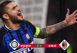 Video: Icardi lập hat-trick, Inter thắng kịch tính trận derby