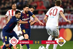 Video: Lãng phí cơ hội, Barca phải chia điểm với Olympiakos