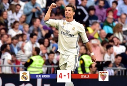 Video: Ronaldo cán mốc 400 bàn, Real Madrid đè bẹp Sevilla