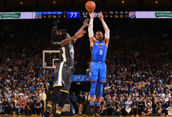 NBA 2017-18:OKC lần thứ hai đánh bại Warriors, Cavaliers lại thua