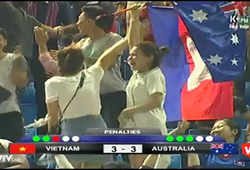 CĐV Campuchia ăn mừng điên cuồng khi U.16 Australia vô địch