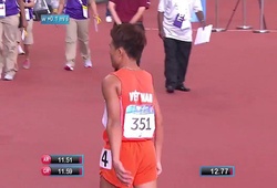 Lê Văn Mạnh "vô đối" trên đường chạy 100m tại ASEAN Para Games