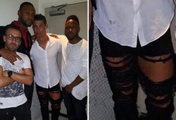 Ronaldo mừng sinh nhật với ... quần rách
