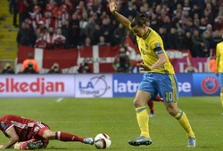 Thụy Điển 2-1 Đan Mạch: Ibra lập công, Thụy Điển giành lợi thế trước trận lượt về