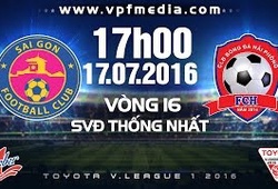 Trực tiếp lượt đấu muộn vòng 16 V. League