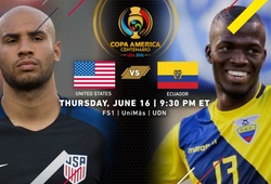 Trực tiếp tứ kết Copa America: Mỹ vs Ecuador