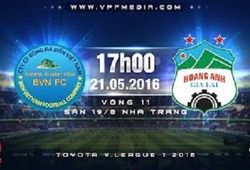 Trực tiếp vòng 11 V.League: Sanna Khánh Hòa BVN vs HAGL