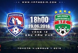 Trực tiếp vòng 12 V.League: Than Quảng Ninh vs B. Bình Dương