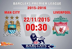 Trực tiếp vòng 13 Premier League: Man City vs Liverpool